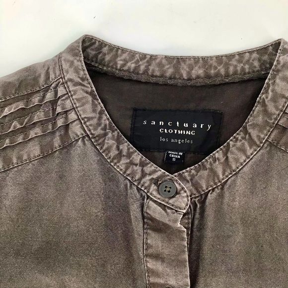 Sanctuary Button Down Belted Shirt Dress Size Small - Picture 2 of 8